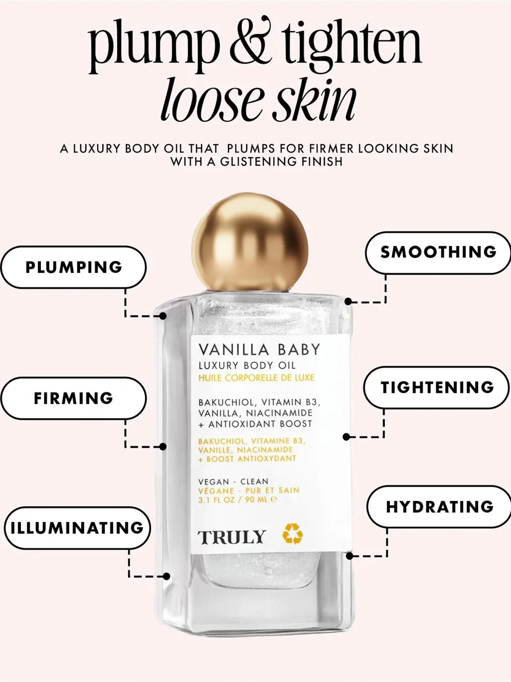 TRULY Cherry Baby & Vanilla Baby Luxury Body Oil Duo -